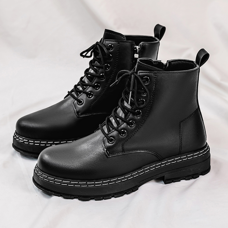 Men'S Shoes Timberland - Мужские 4-сезонные черные мотоциклетные ботинки из
