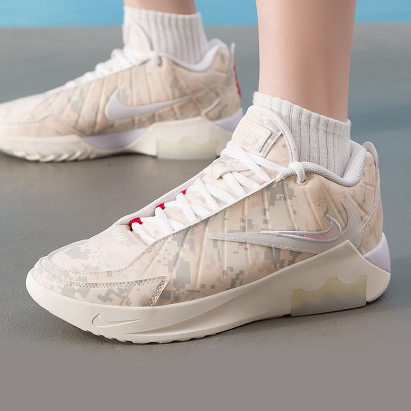 Men Shoes Size Nike - Мужские баскетбольные кроссовки Nike IO7382-100, белые,