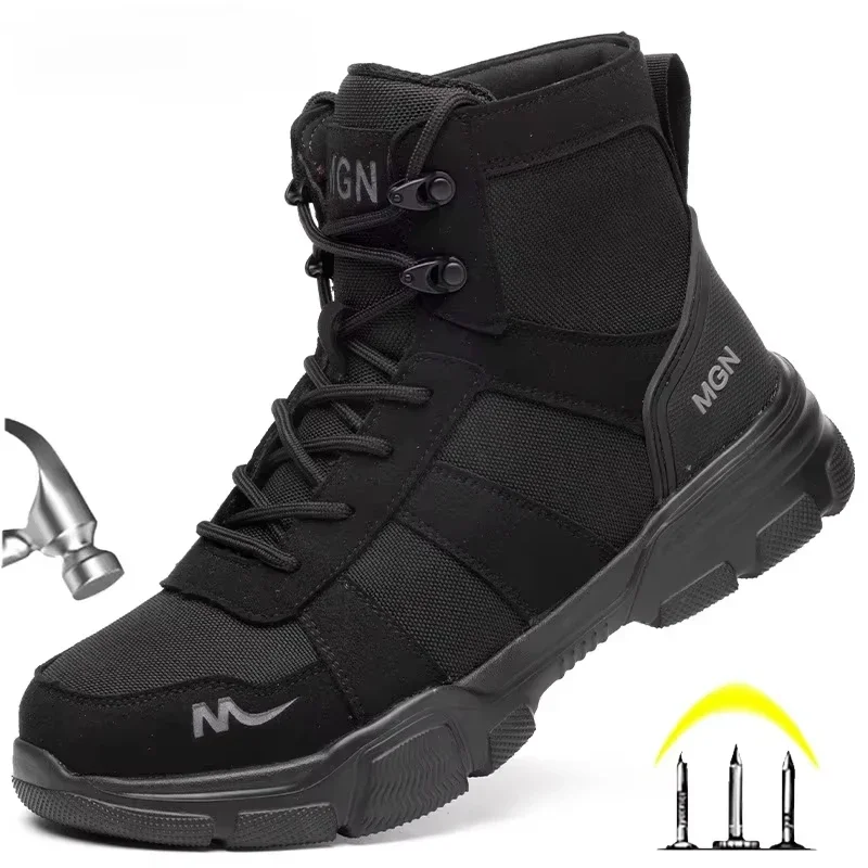 Men'S Shoes For Work - Рабочие ботинки, неразрушимая мужская защитная обувь,