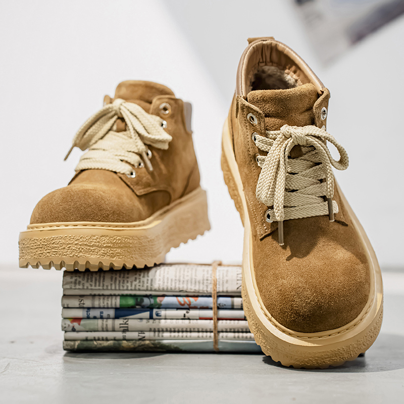 Men'S Shoes For Work - Мужские высококачественные замшевые сапоги для активного