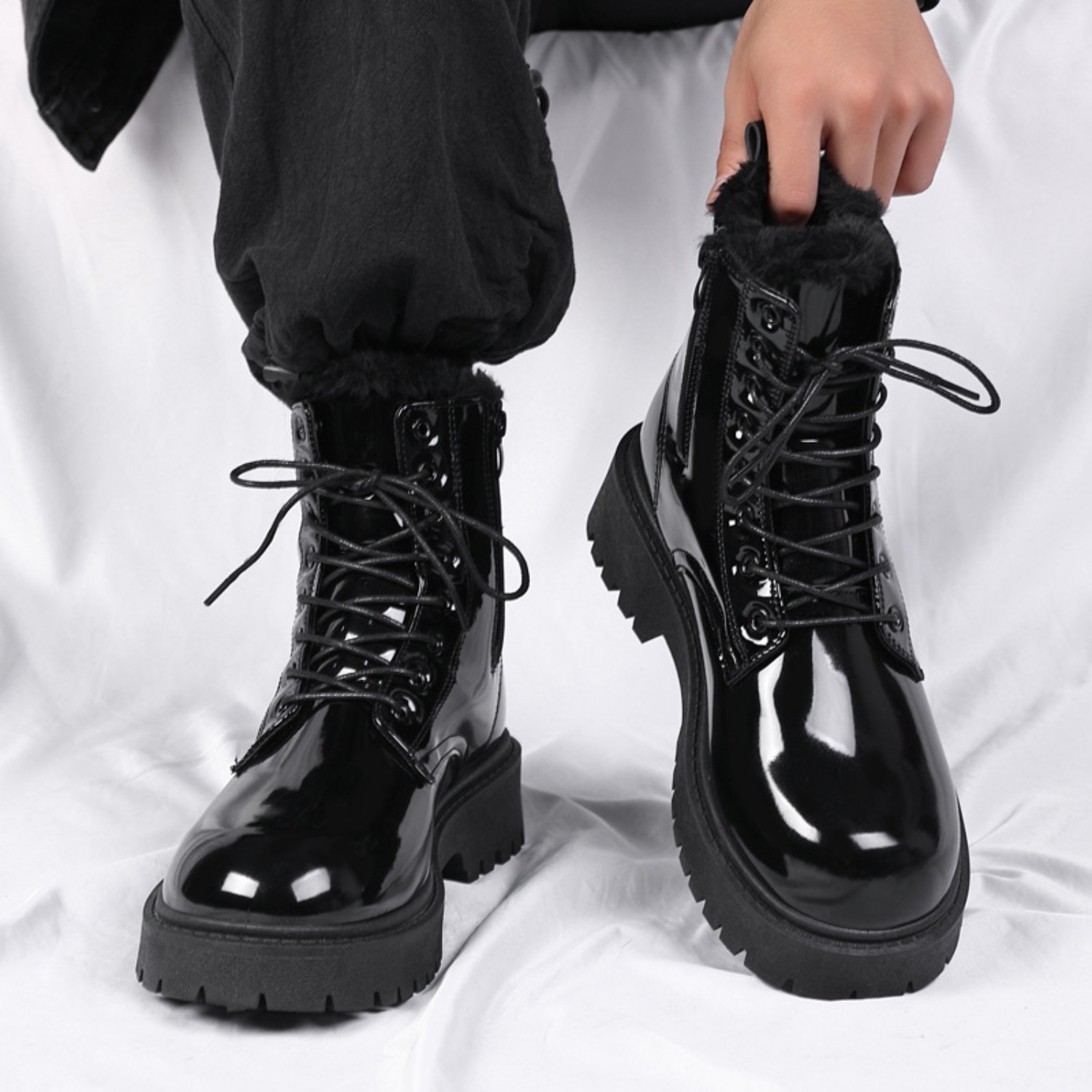 Мужские теплые плюшевые высоки – обзор и цена Men'S Shoes For Work