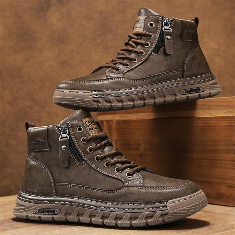 Мужские кожаные высокие ботинк – обзор и цена Men'S Shoes Comfortable Walking