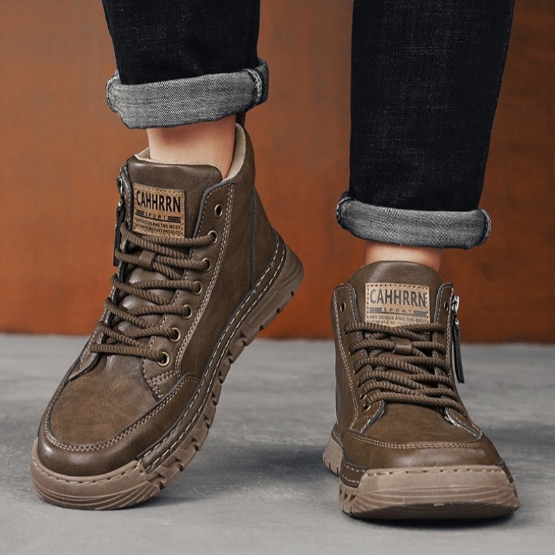 Мужские кожаные высокие ботинк – обзор и цена Men'S Shoes Comfortable Walking