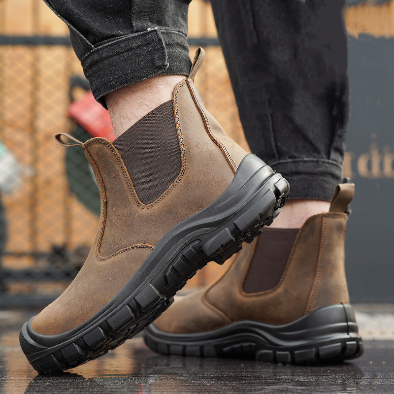 Мужские модные стальные носки  – обзор и цена Men'S Shoes For Work